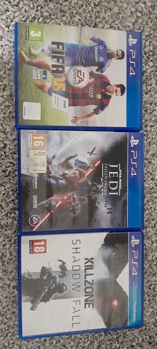 Star wars jedi fallen order/Killzone shadow fall/Fifa 15 Playstation 4