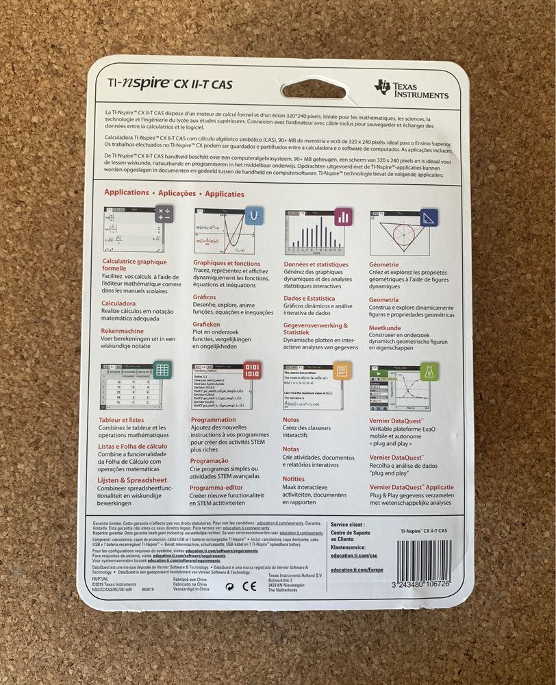 Calculadora Gráfica - Texas ti-nspire cx II-T CAS