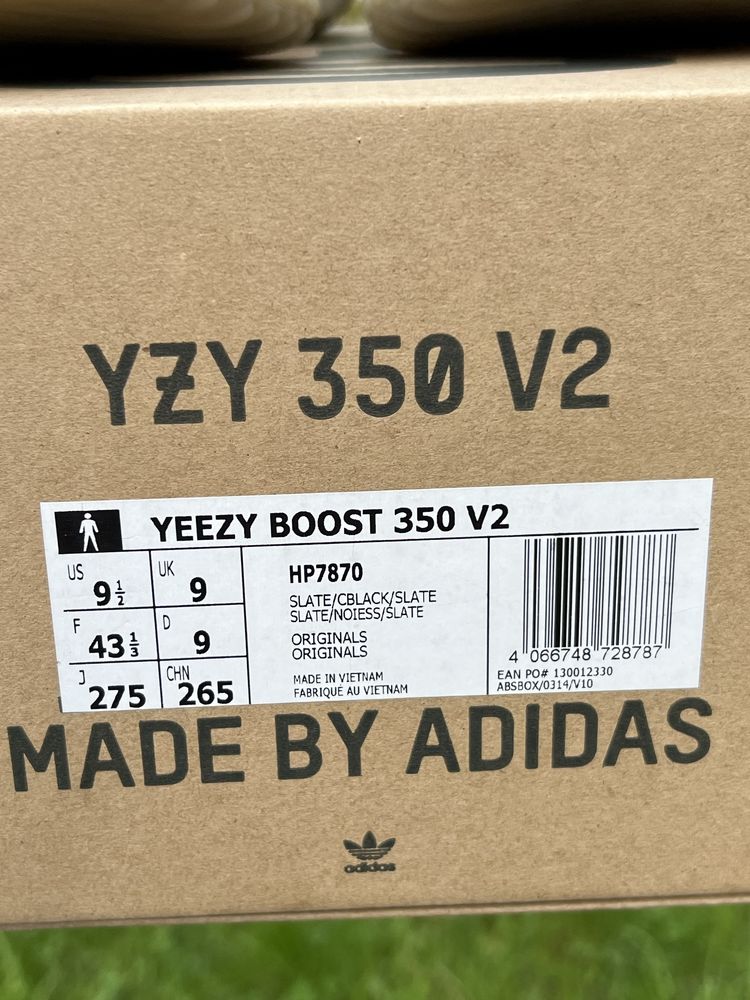 Adidas Yeezy Boost 350 V2 Slate sneakersy beżowe kanye 43 1/3