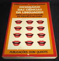 Livro Dicionário das Ciências da Linguagem Oswald Ducrot Tzvetan