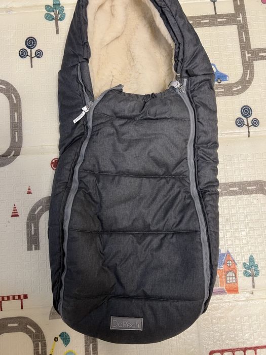 Зимовий дитячий конверт-кокон на флісі для новонароджених DoRechi Baby