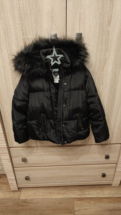 Ciepła kurtka z futerkiem 6-7Y F&F Kids