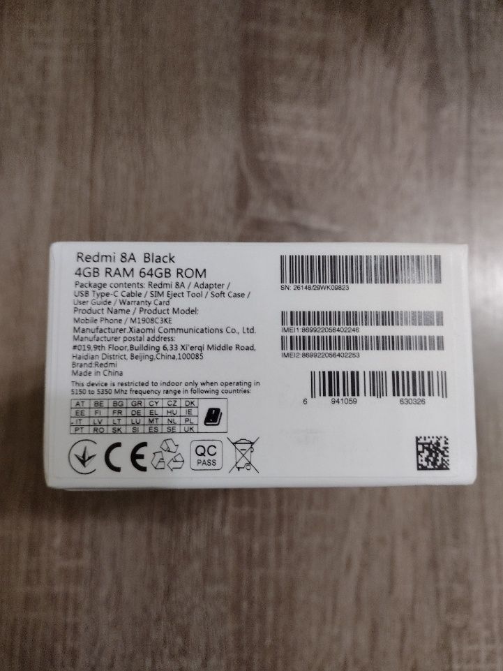 Смартфон Xiaomi Redmi 8A.4/64GB .Black 2 SIM + Чохол,і захисне скло