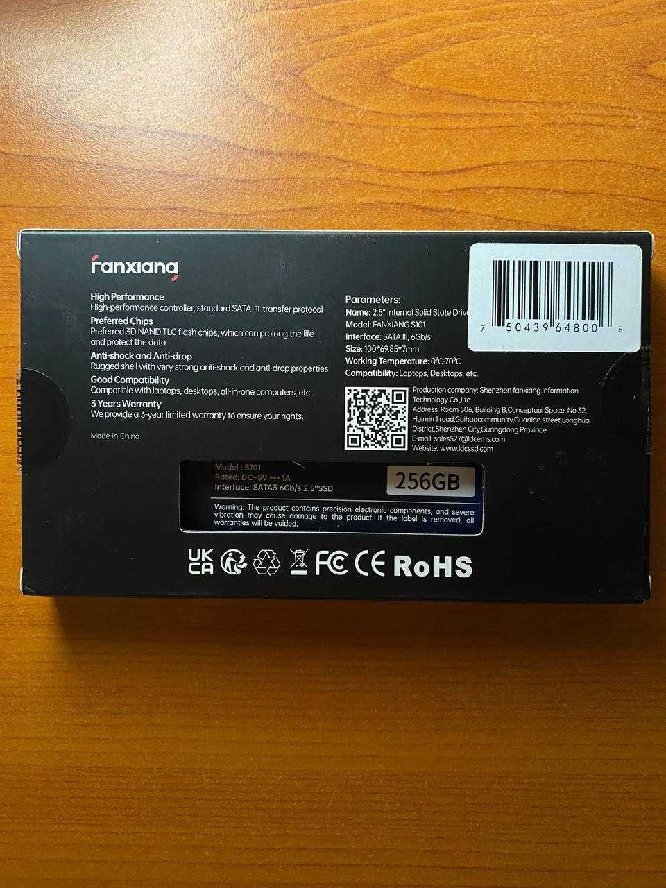 Новий SSD з Америки Fangxiang S101 256 GB