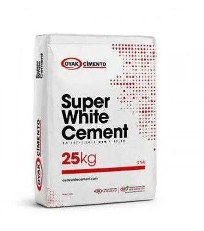 Білий цемент Белый Ojak 52,5R 25 кг (62 мішка бігбег)