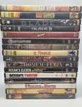 DVDs de filmes e títulos variados para a venda