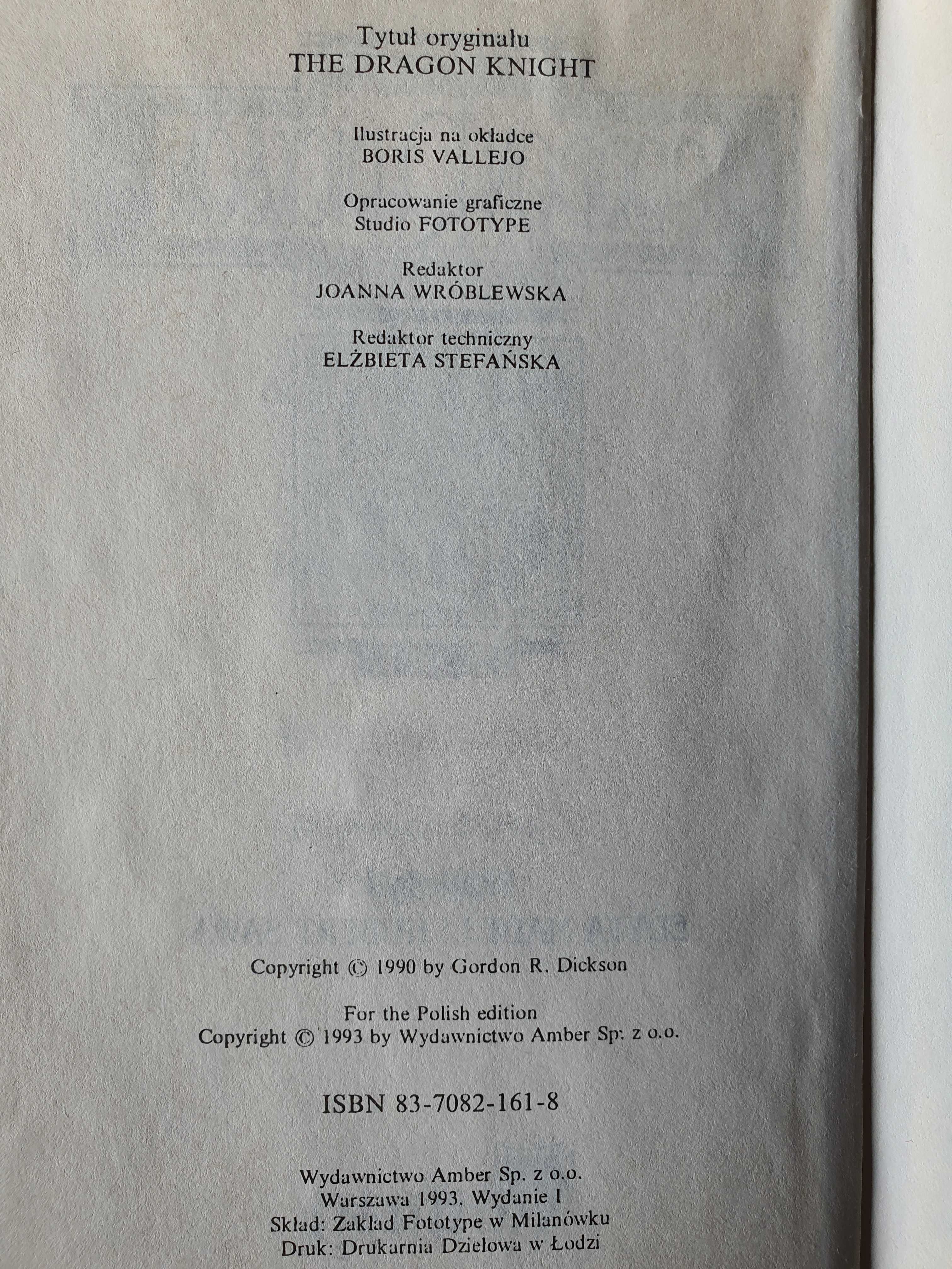 Smoczy rycerz tom 1  Gordon R. Dickson