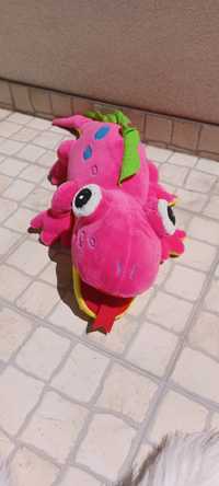 Peluche lagarto rosa