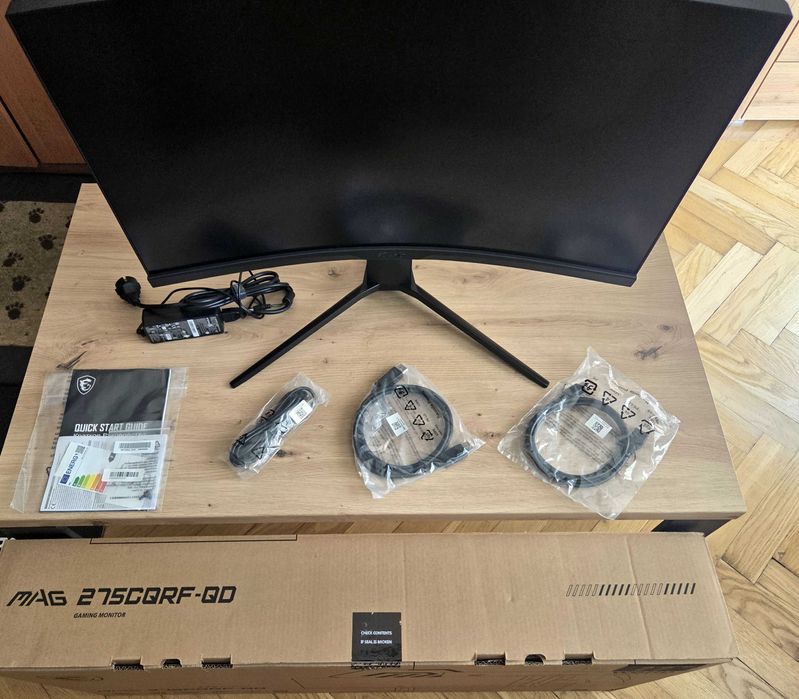 Dla gracza MSI MAG 275CQRF-QD 2560x1440 - 2K 170Hz KVM USB Gwarancja