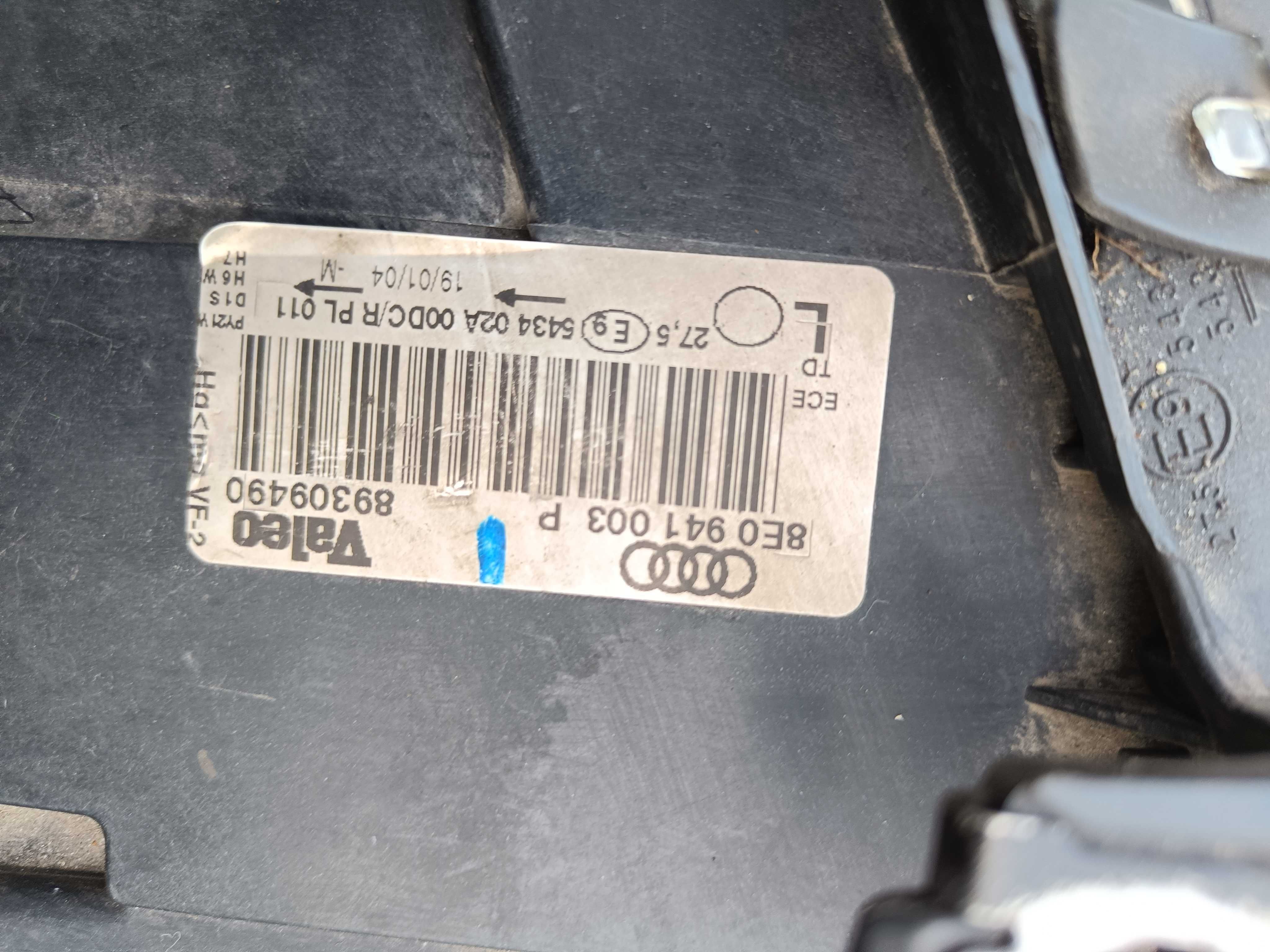 Lampy przednie Audi A4 B6 bixenon lampa lewa prawa reflektory komplet