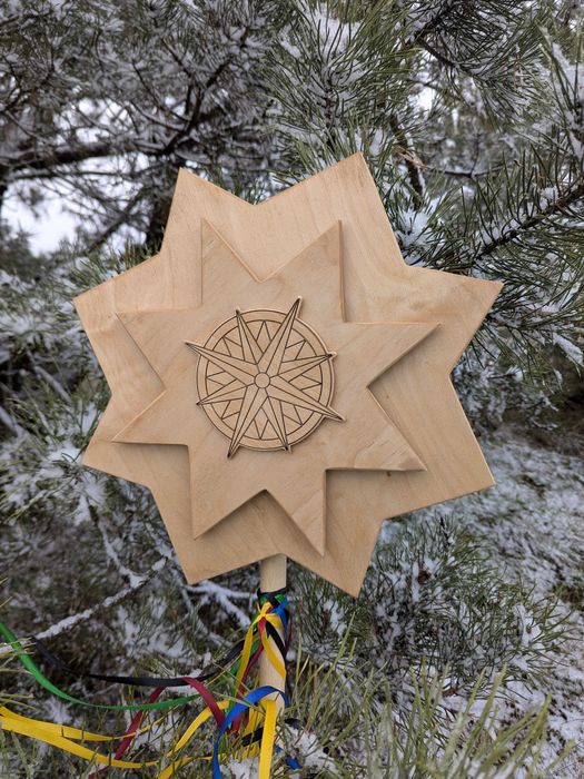 Різдвяна зірка на вертеп зоря для коляди колядка звізда щедри Різдво