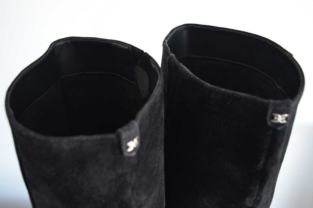 Kozaki ZAMSZOWE na szpilce Sam Edelman Fraya na okres PRZEJŚCIOWY 40