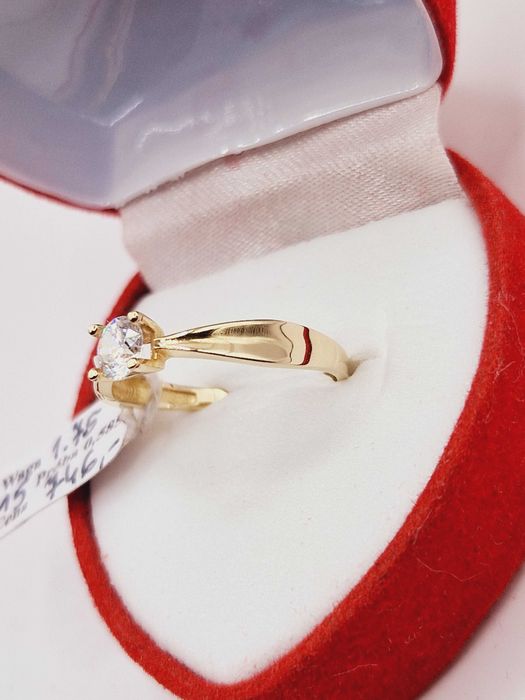 Nowy Złoty Pierścionek pr.585 (14K) Zaręczynowy!