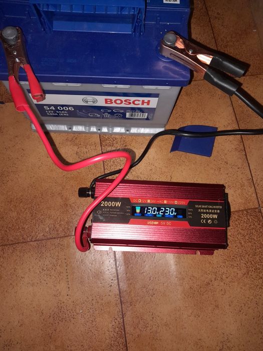 Професійний інвертор KME Compact 2000 Вт (12В → 220В) Євророзетка