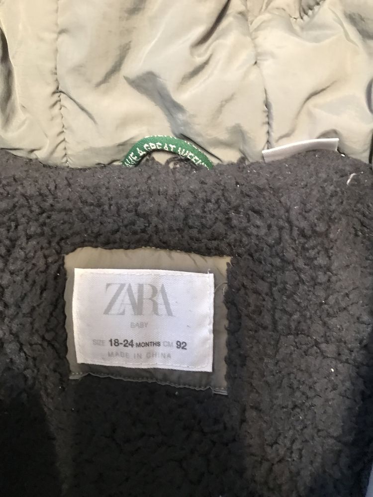 Kurtka zimowa Zara baby rozmiar 92