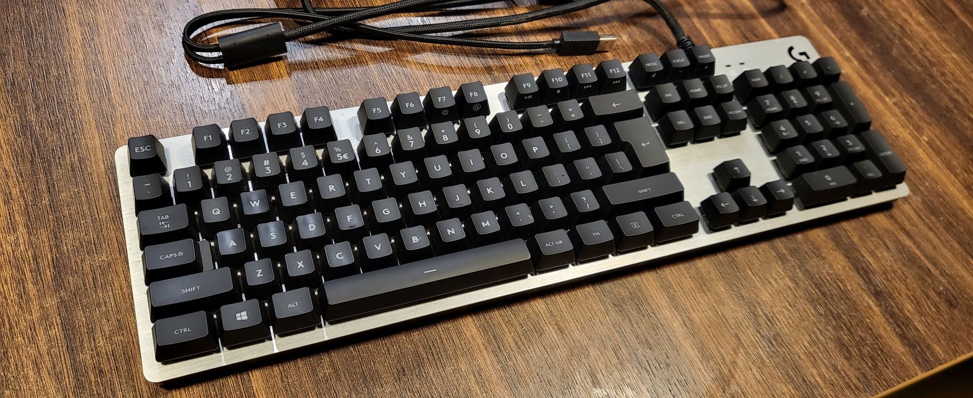 Klawiatura podświetlana Logitech g413 Silver  gamingowa