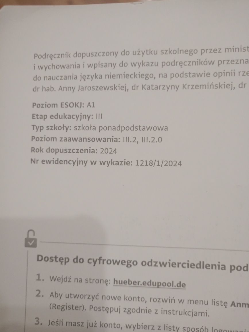Książka do nauki