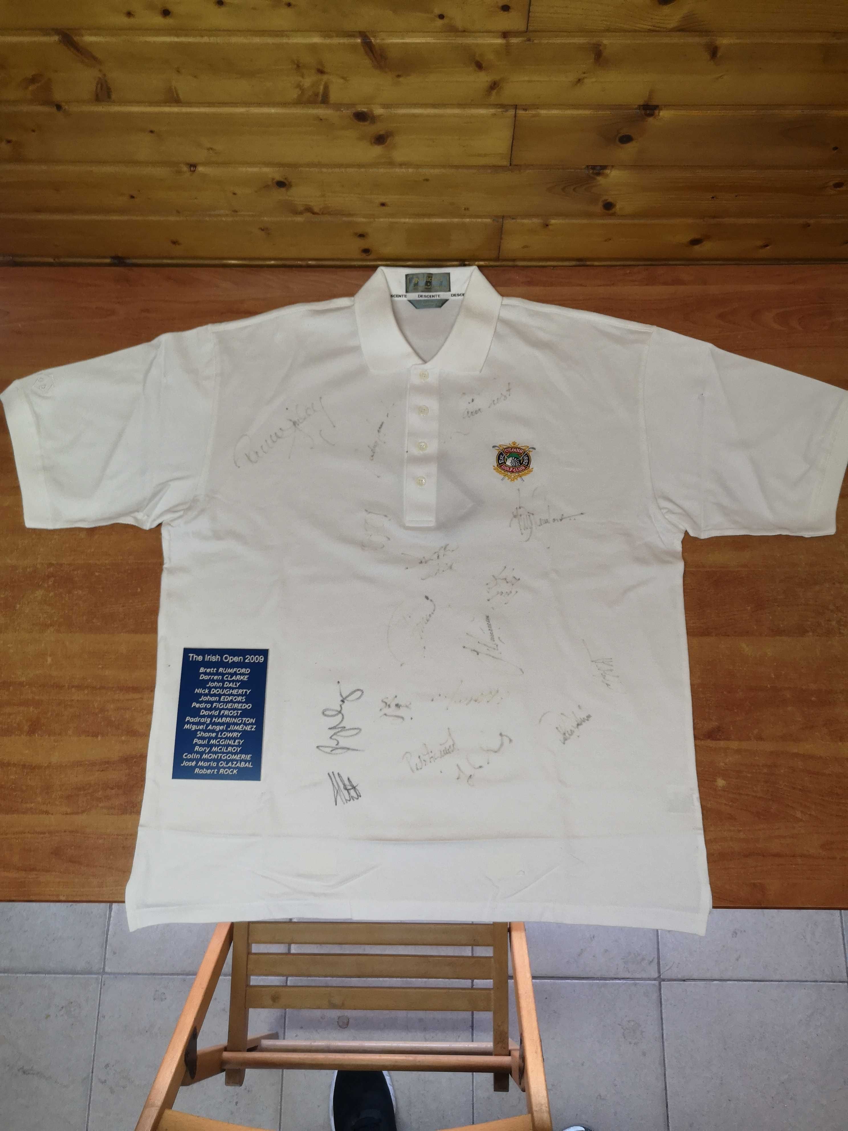 Camisola assinada The Irish open 2009 golfe