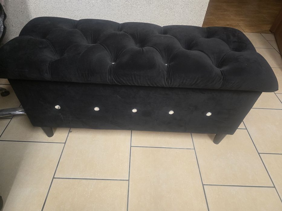 Pufa glamur z schowkiem 100x40