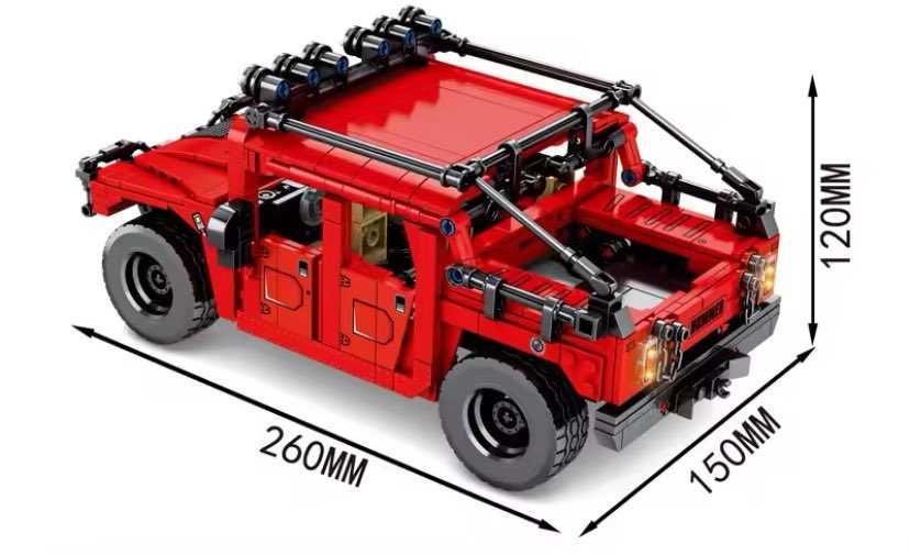 Klocki wzór LEGO HUMMER SUV EV Autko Samochodzik Prezent wyścigowy HIT
