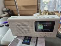 Przenośne radio z Bluetooth, DAB / DAB+ / FM, białe