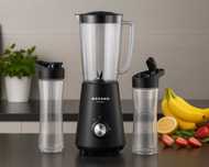 MOCNY Blender Do Smoothie 350W Z Kielichem 1L I Bidonami 600ml + 400ml
