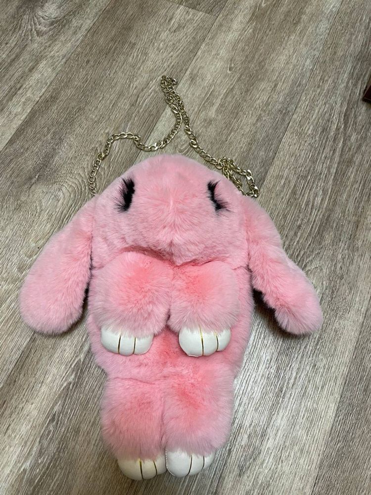 Сумка кролик рожевий