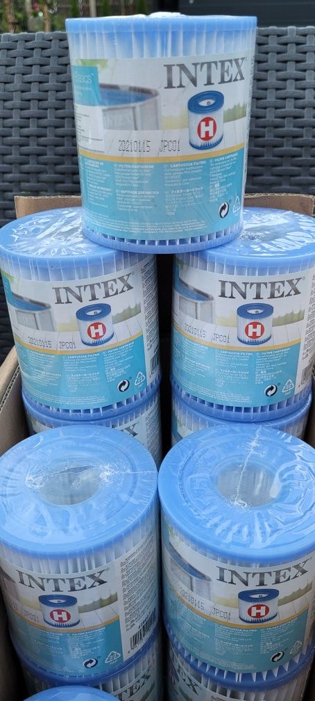Intex typ H filtr do pompy basenowej zestaw 12szt Nowe