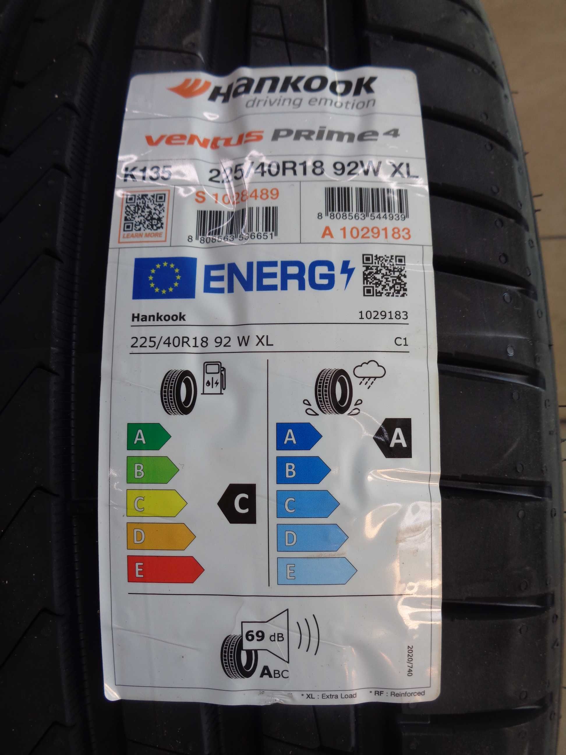 NOWY MODEL 225/40R18 HANKOOK Ventus Prime4 , XL , Opony Letnie , Warto