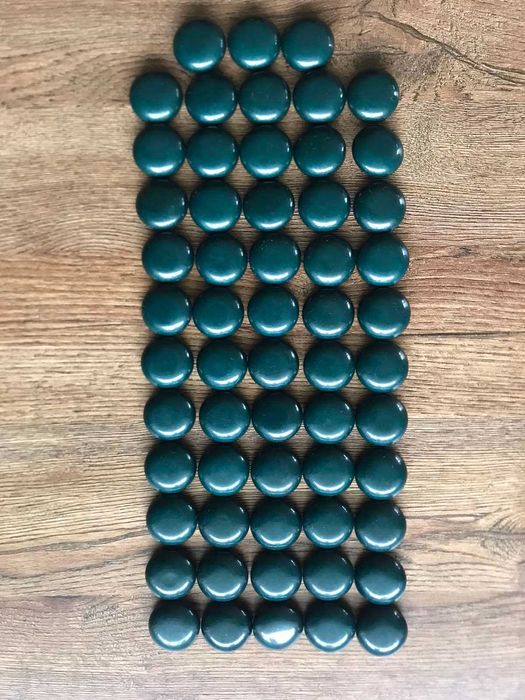 GUZIKI ozdobne zgniła zieleń 58 sztuk