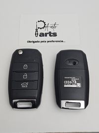 Caixa Carcaça de chaves Kia Hyundai 3 botões