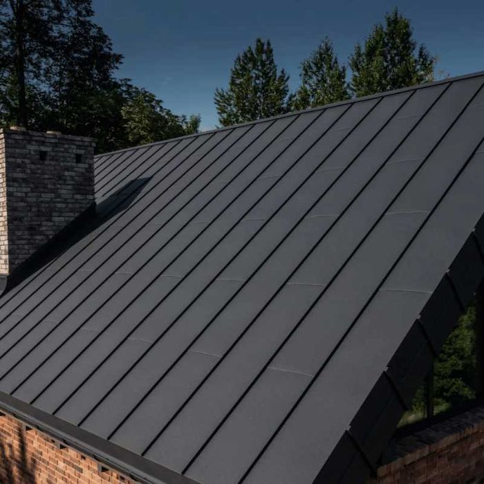 Blachodachówka stalowa modułowa od ręki na magazynie brąz grafit mat 1