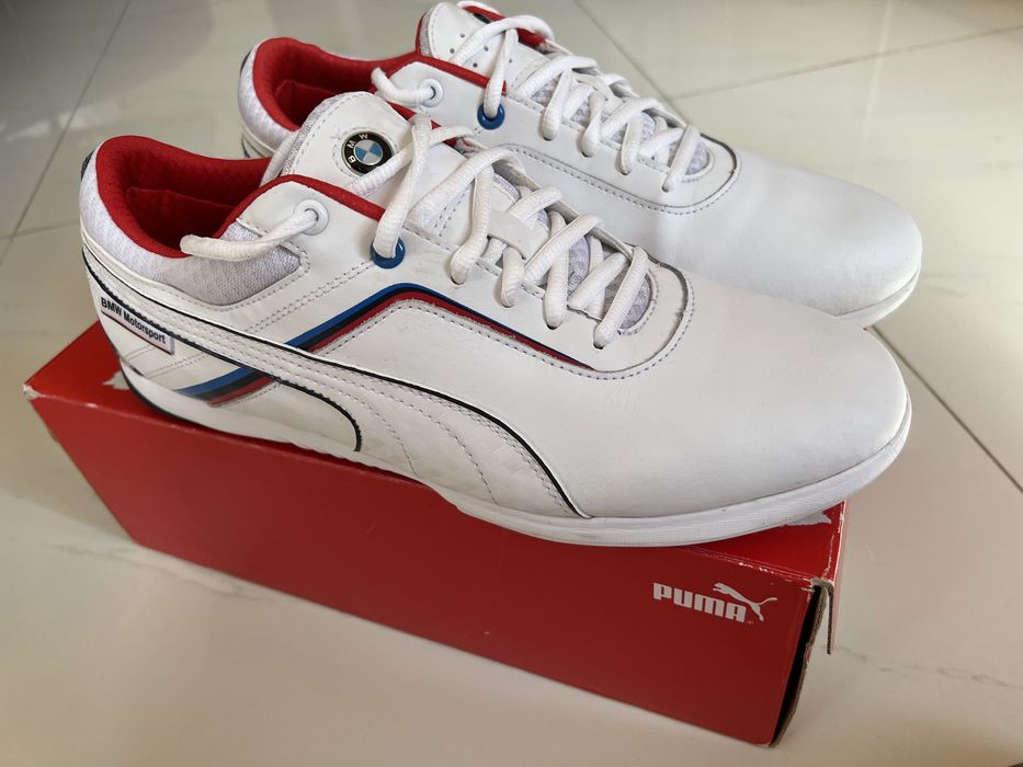 Puma кроссовки кожаные белые