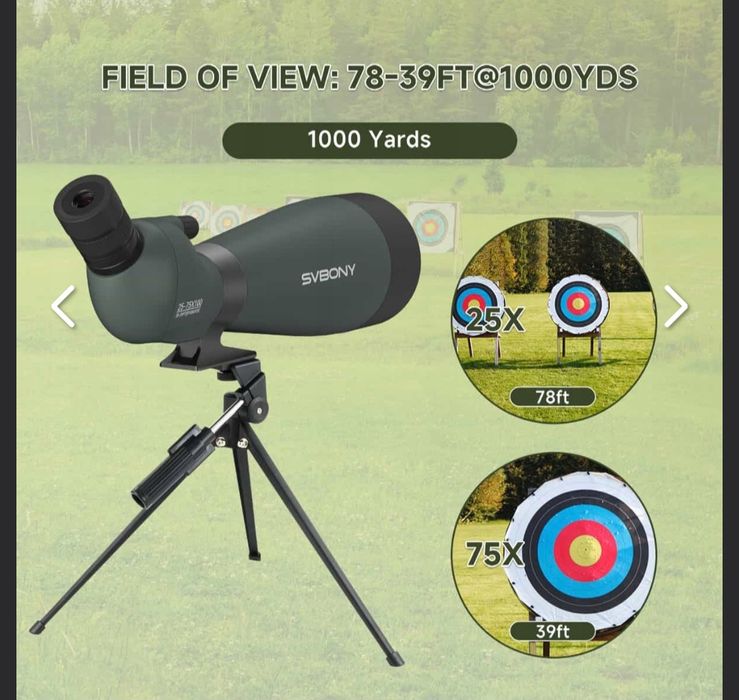 Svbony sv28a 25-75x100 телескоп пам'ятна, монокулярный, телескоп, набл