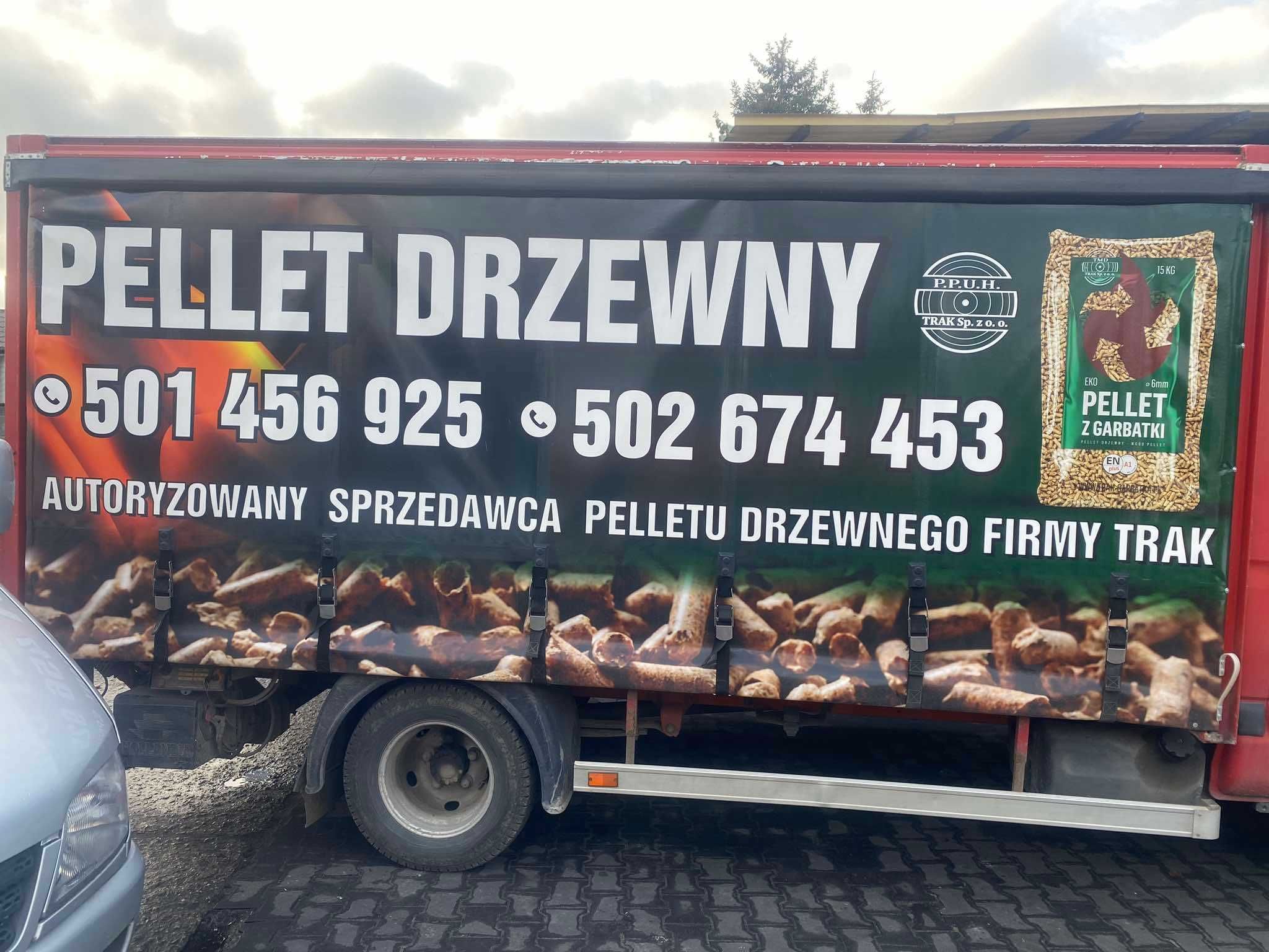 Pellet TRAK z Garbatki. Dostawa winda. Najlepsza jakość.