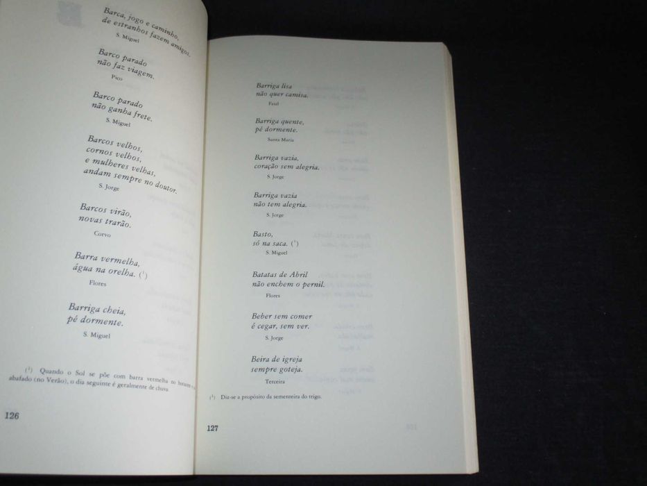 Livro Adagiário Popular Açoriano 2 volumes
