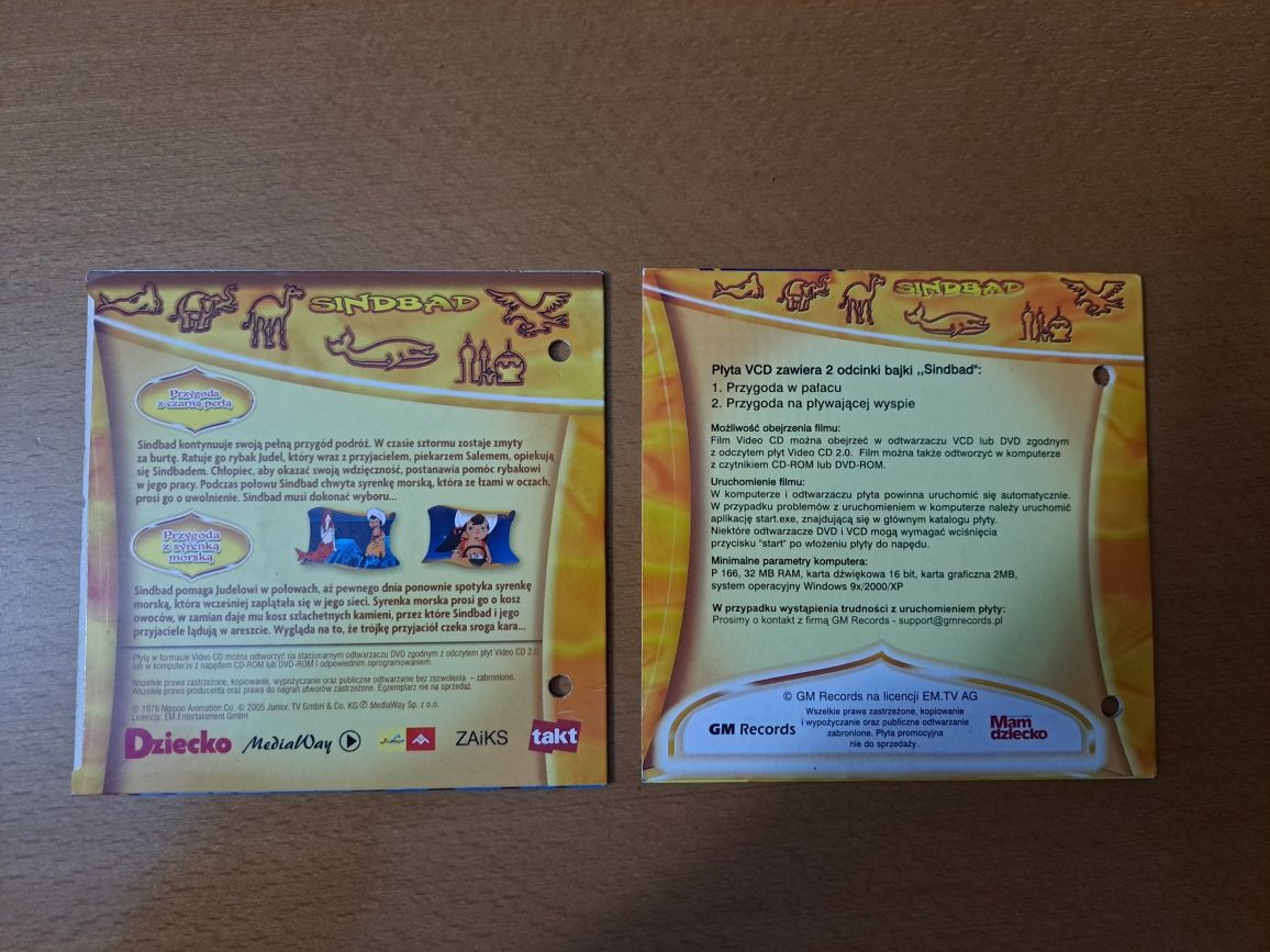 Bajka Sindbad 2 x VCD