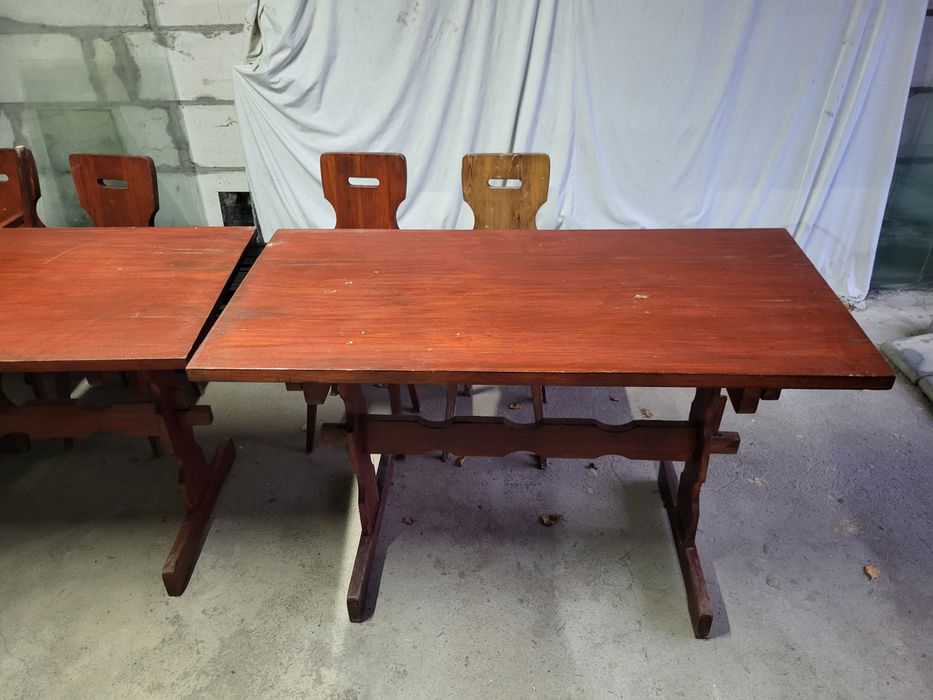 Meble góralskie stół krzesło  do ogrodu świetlicy