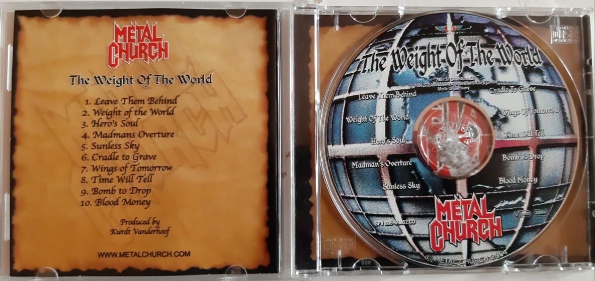 Продам CD Metal Chutch 2004 "The Weight Of The World"