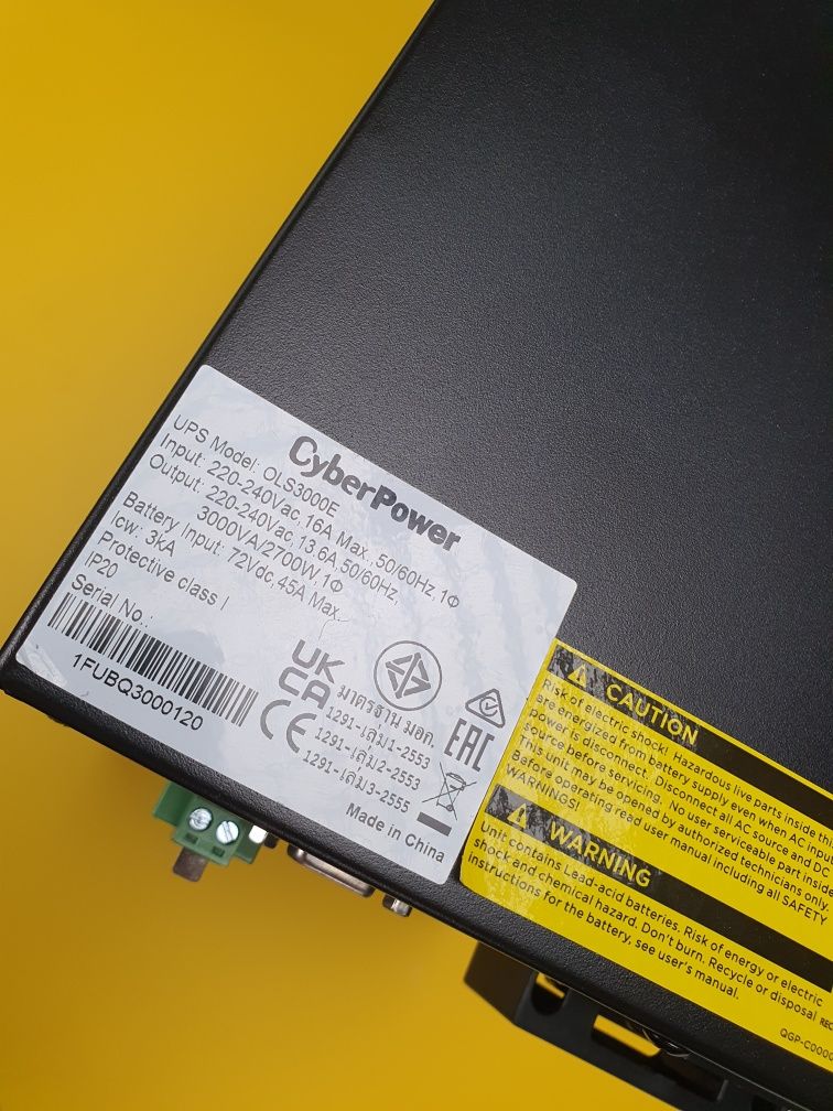 Инверторный (online) ИБП ДБЖ UPS Бесперебойник CyberPower OLS3000E 300