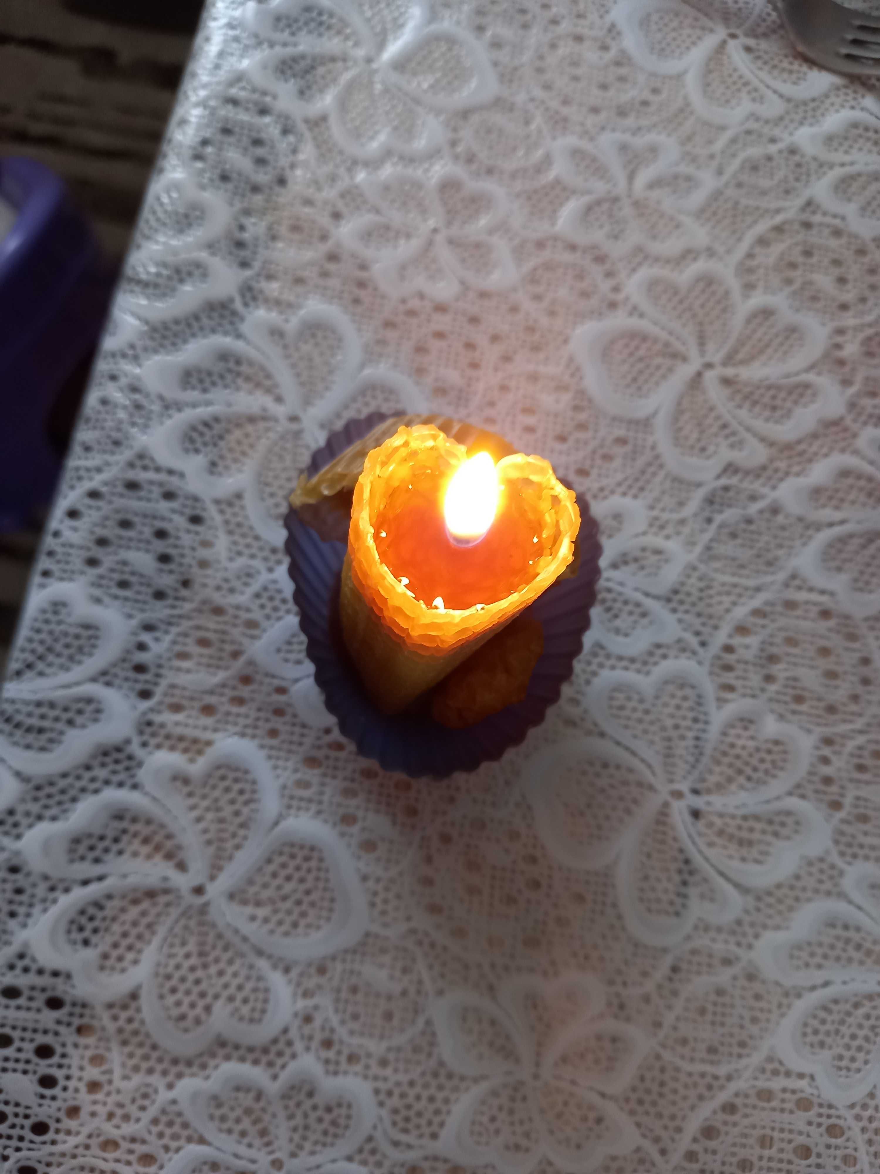 Свічки з натуральної вощини свічка яєчко