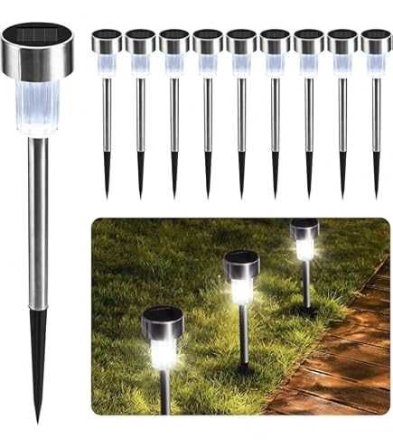 Candeeiro Solar LED Jardim 6-8H Autonomia