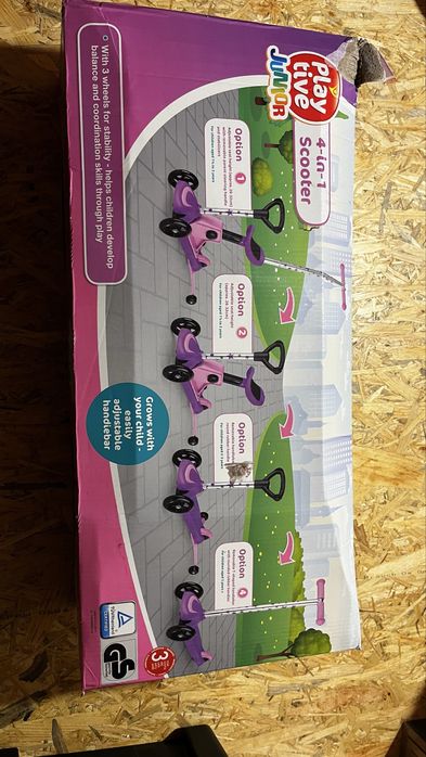 Hulajnoga z siedziskien dka dzieci. 4 in 1