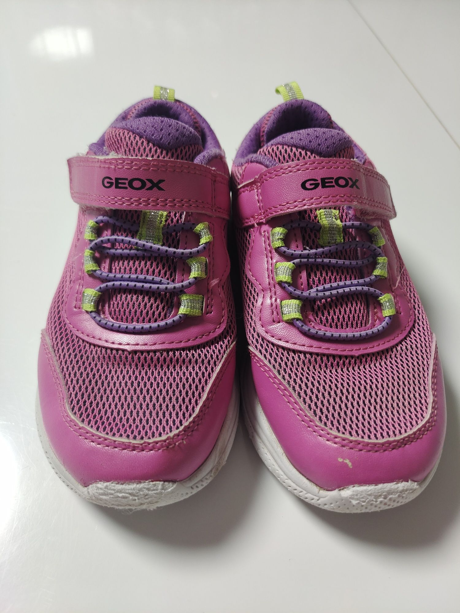 Buty, adidasy Geox, buty dla dziewczynki różowo fioletowe, buty Bartek
