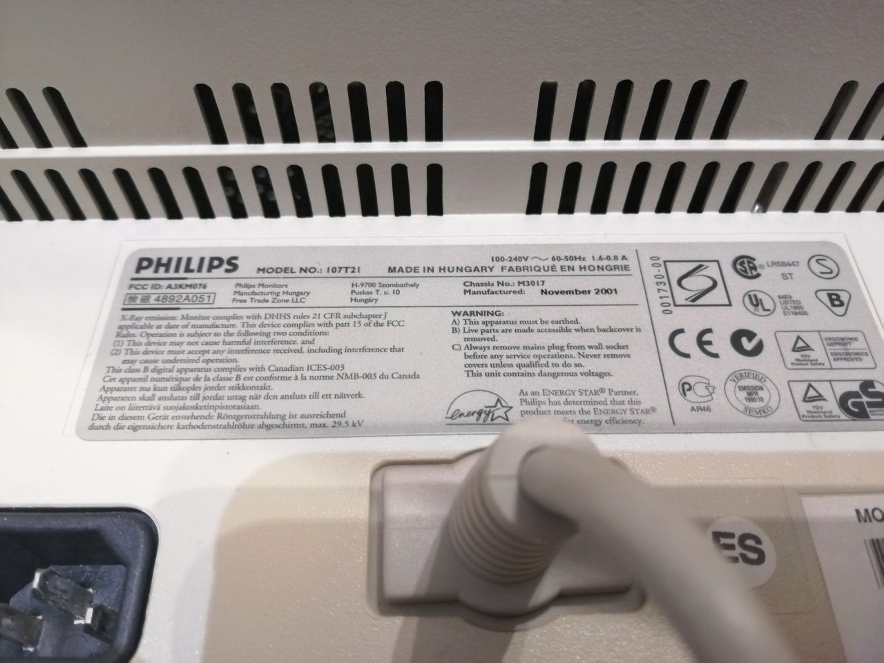 Monitor Philips 107T21