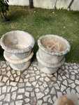 Vasos de cimento em bom estado