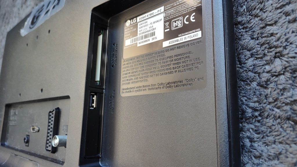 Telewizor 22" LG  22MT47DC