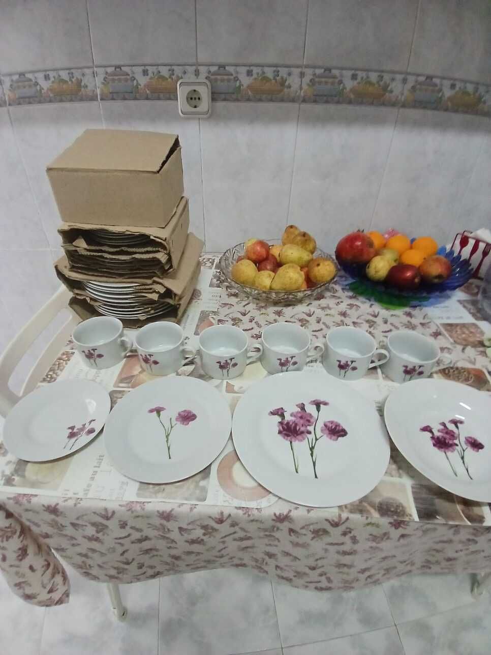 Conjunto de Louça  24 Peças em Porcelana para 6 pessoas
