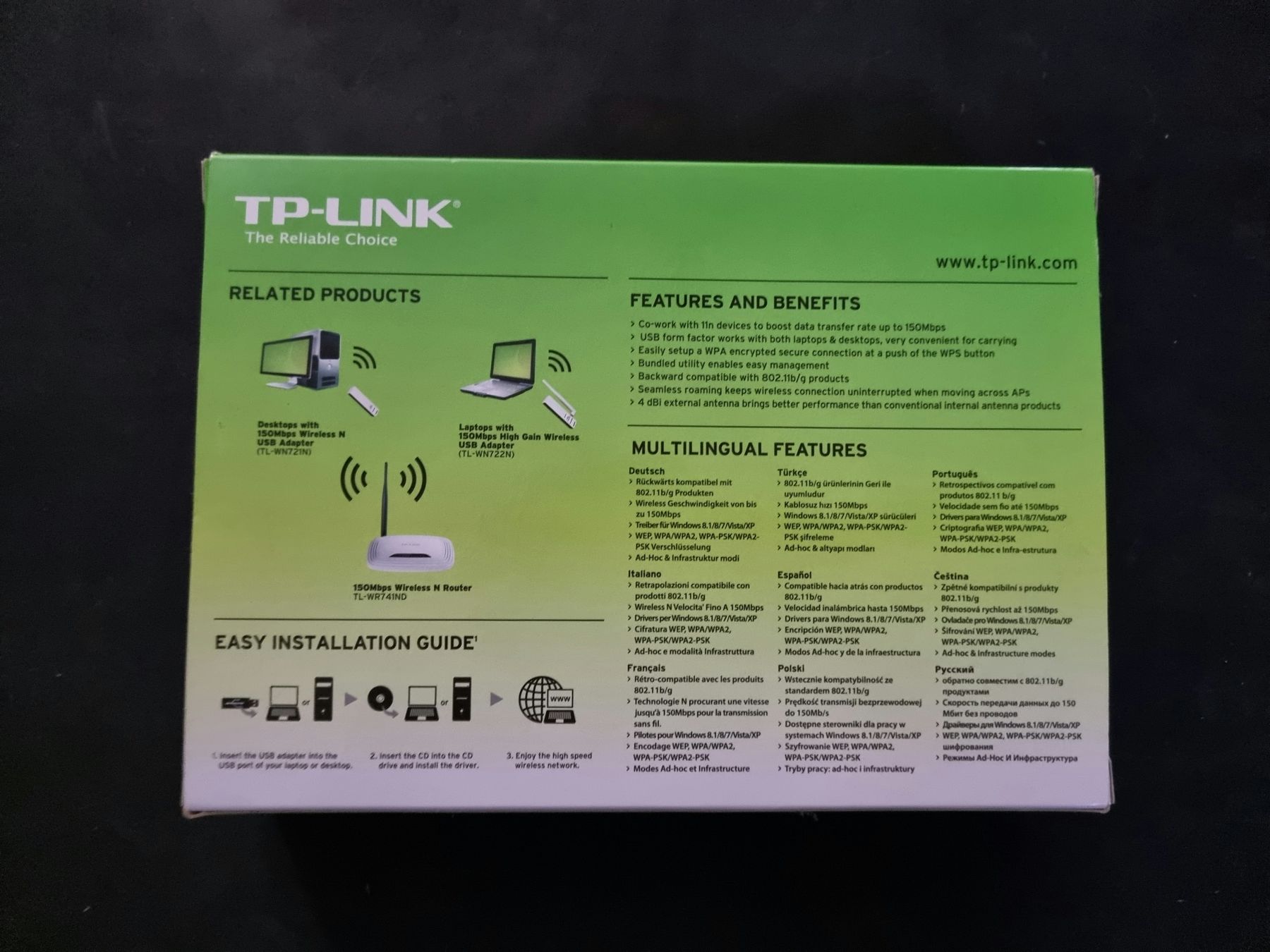 TP-LINK TL-WN722N Wi-Fi N150Mbps High Gain