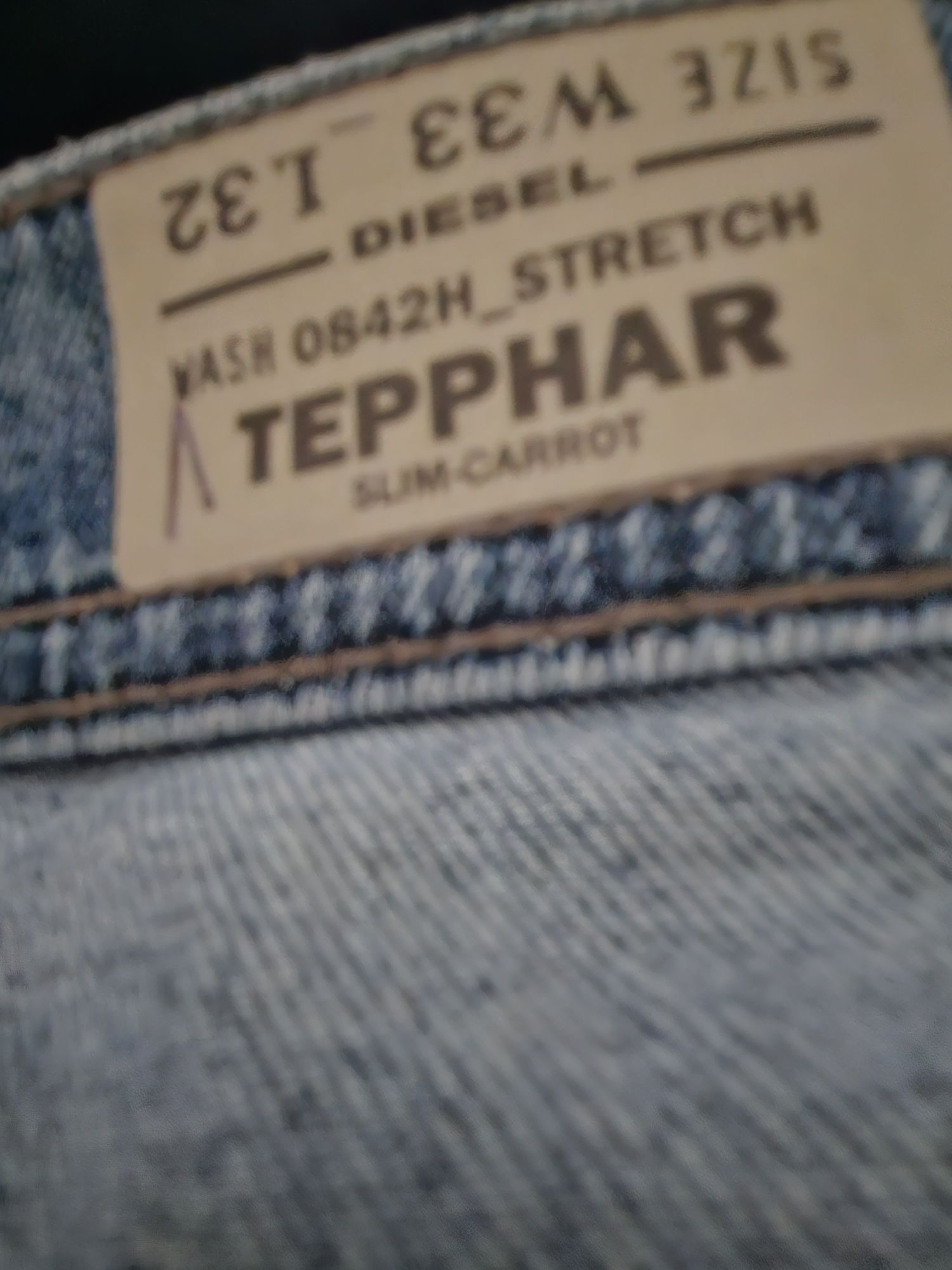 Мужские новые джинсы Diesel w33 l32 Tepphar